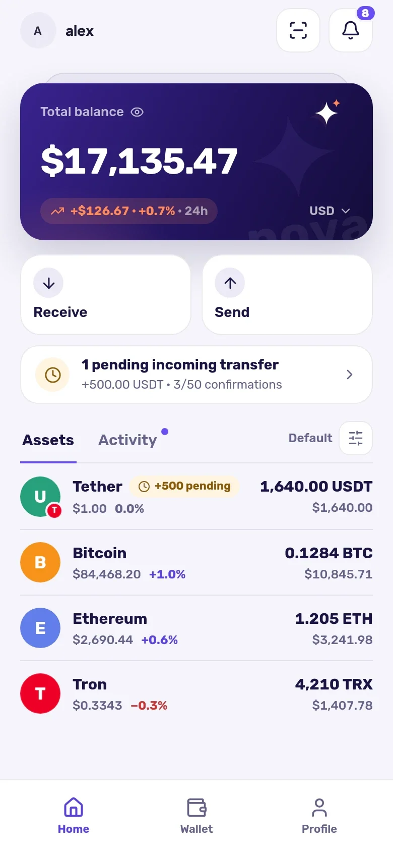Wallet · mobile
