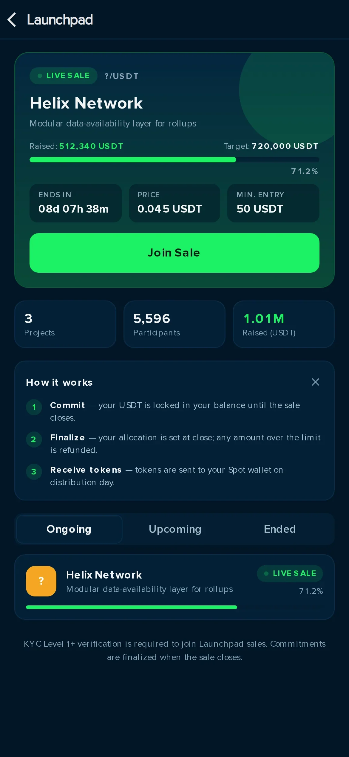 Token Launch · mobile